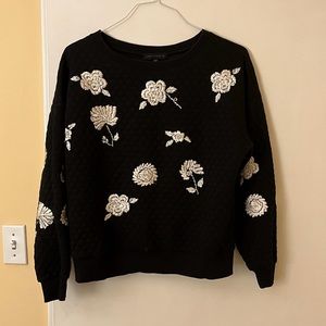 SANCTUARY embroidered sweater - size L - EUC